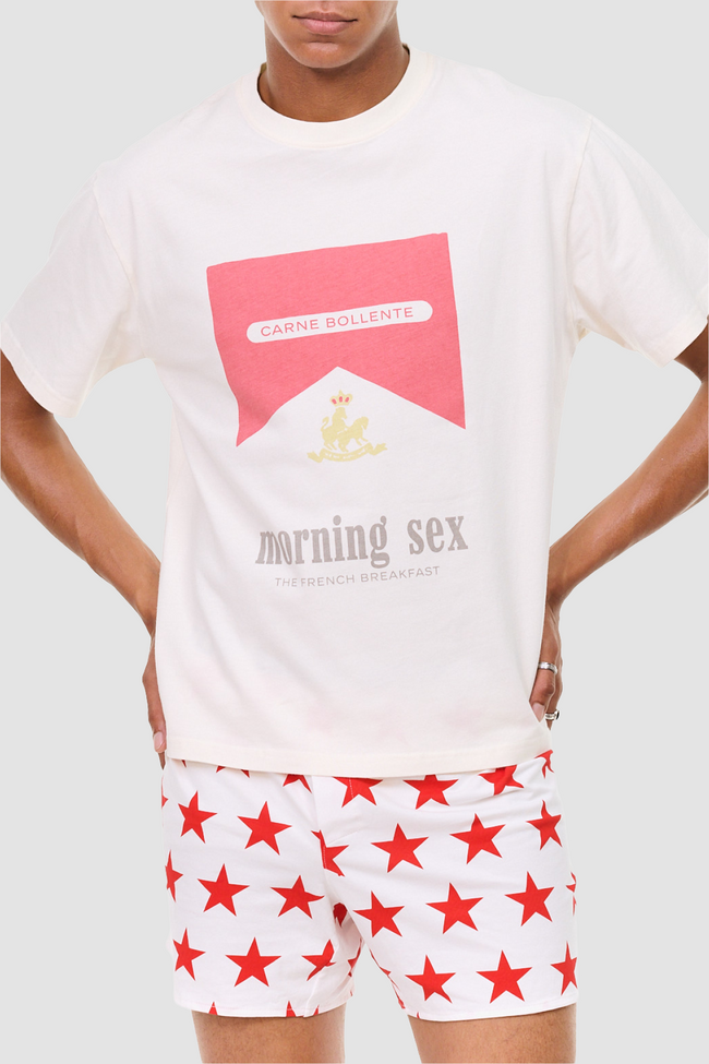 Carne Bollente Breakfast in Bed Tee - White