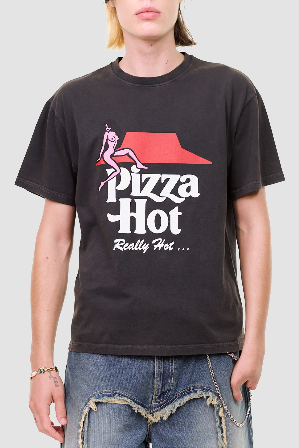 Carne Bollente Pizza Hot Tee - Black - Due West