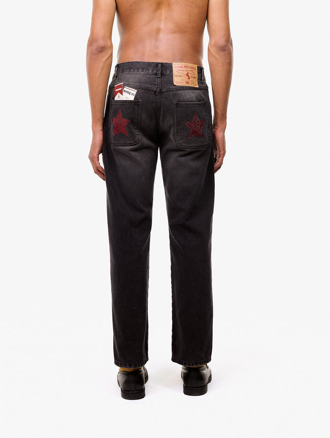 Carne Bollente Lucky Stars Lucky Strikes Jeans - Black