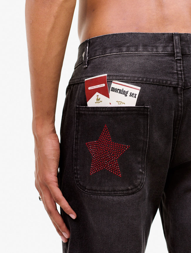Carne Bollente Lucky Stars Lucky Strikes Jeans - Black