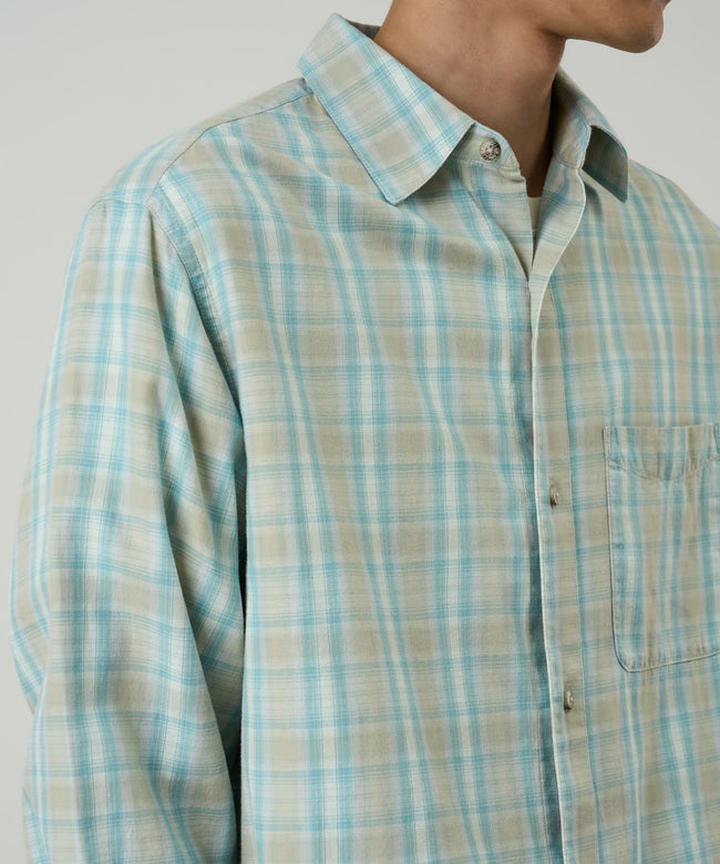 Gramicci L/S Check Ombre Shirt - Blue