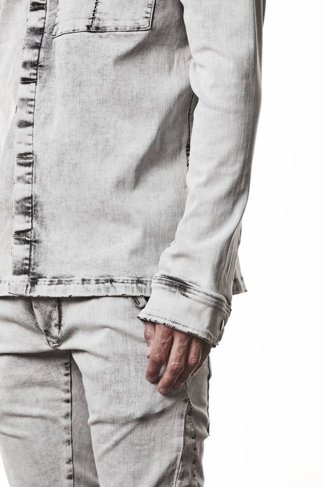 thom/krom M H 181 Shirt - Light Grey