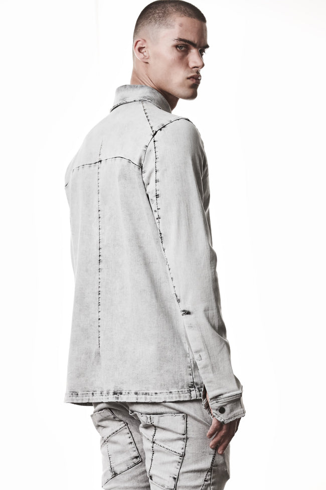 thom/krom M H 181 Shirt - Light Grey