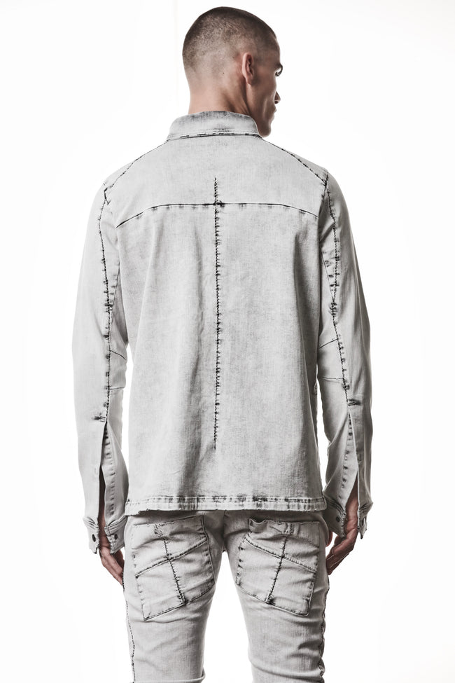 thom/krom M H 181 Shirt - Light Grey