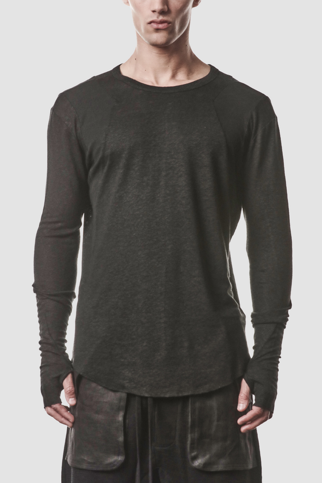 thom/krom M TS 932 L/S Tee - Black