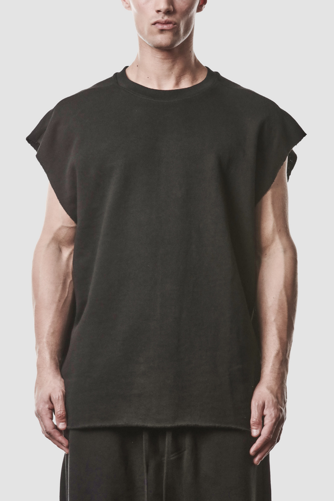 thom/krom M S 190 Tank Sweater - Black
