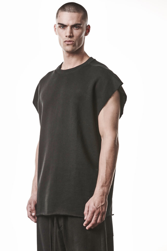 thom/krom M S 190 Tank Sweater - Black