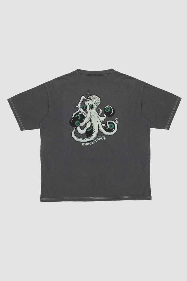 Nudie Jeans Koffe Knock-Topus Tee - Anthracite