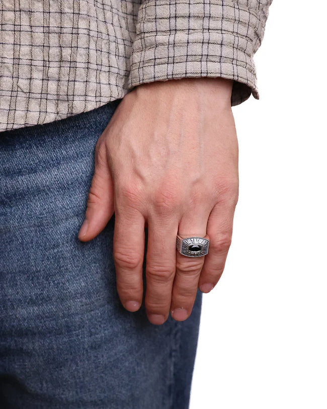Maple Northern Class Ring - Silver
