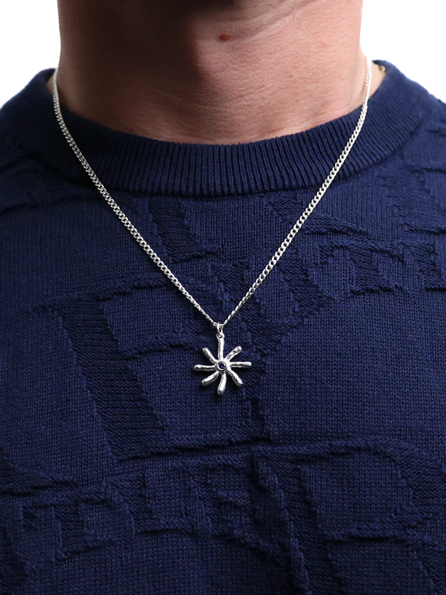 Maple Rhythm Star Necklace - Silver