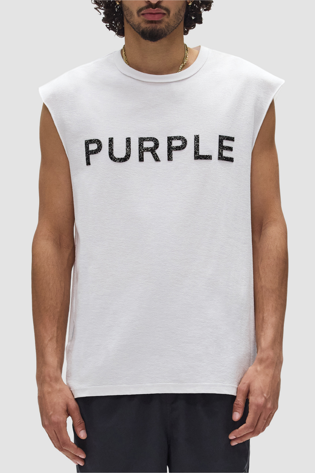 Purple Brand P103-TWSQ Crystal Tank - White