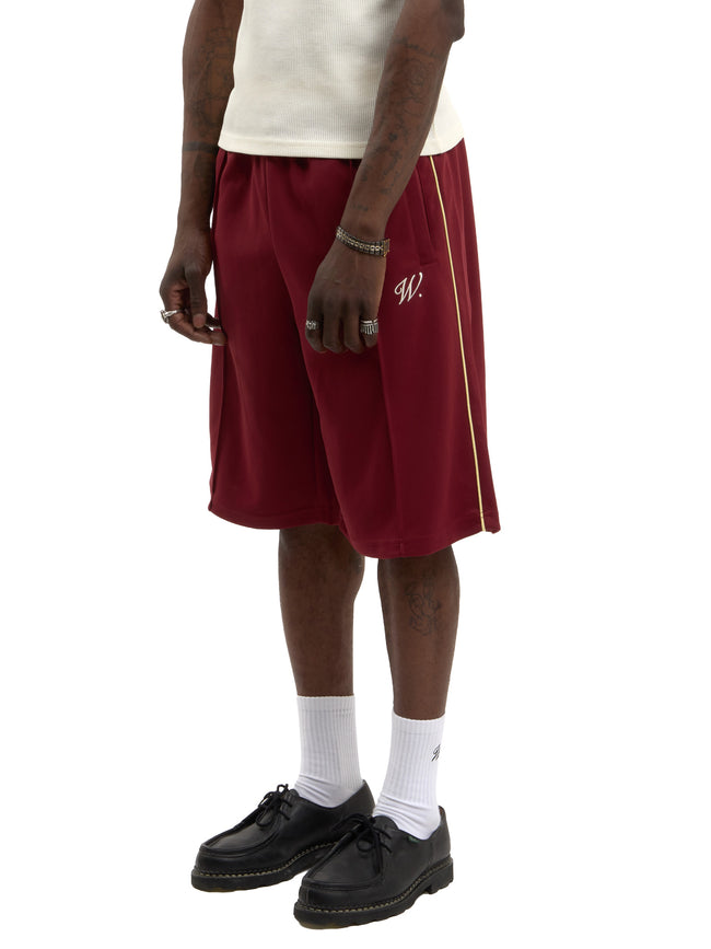 Walk in Paris Signature Jogging Shorts - Burgundy