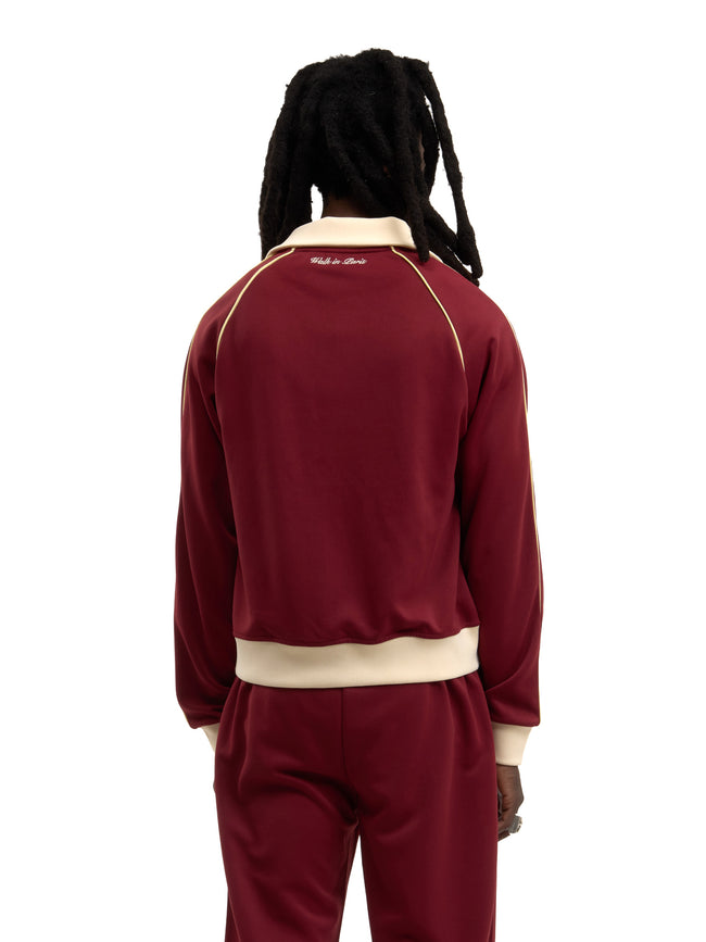 Walk in Paris Signature Track Jacket - Burgundy