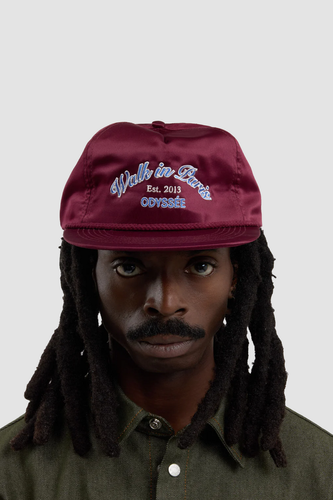 Walk in Paris Odyssee Satin Cap - Burgundy