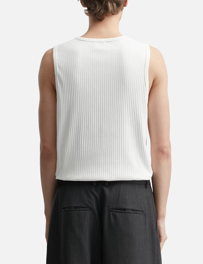 COOR Scoop-Neck Ribbed Tank - White