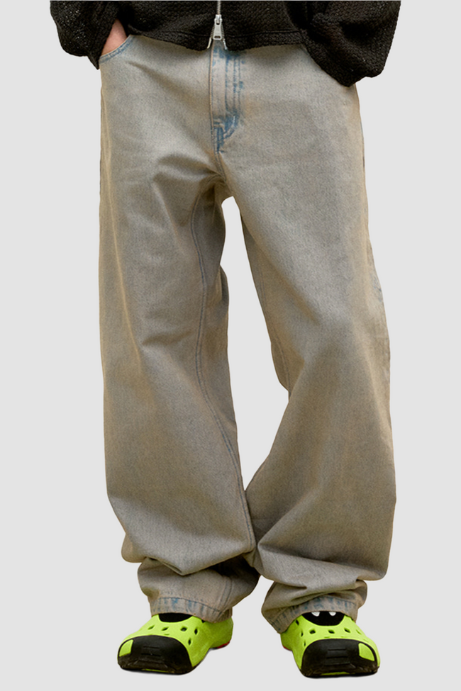 COOR Back Side Beige Tinted Jeans - Beige