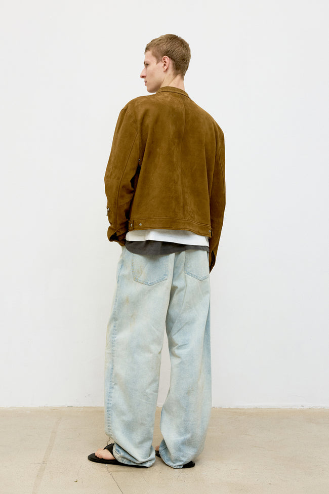 COOR Straight Cut Sand Washed Jeans - Ice