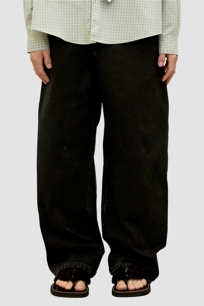 COOR Over Dyed Painter Pants - Black