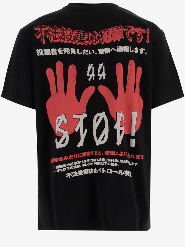 44 Label Group Stop High Risk Red Tee - Black
