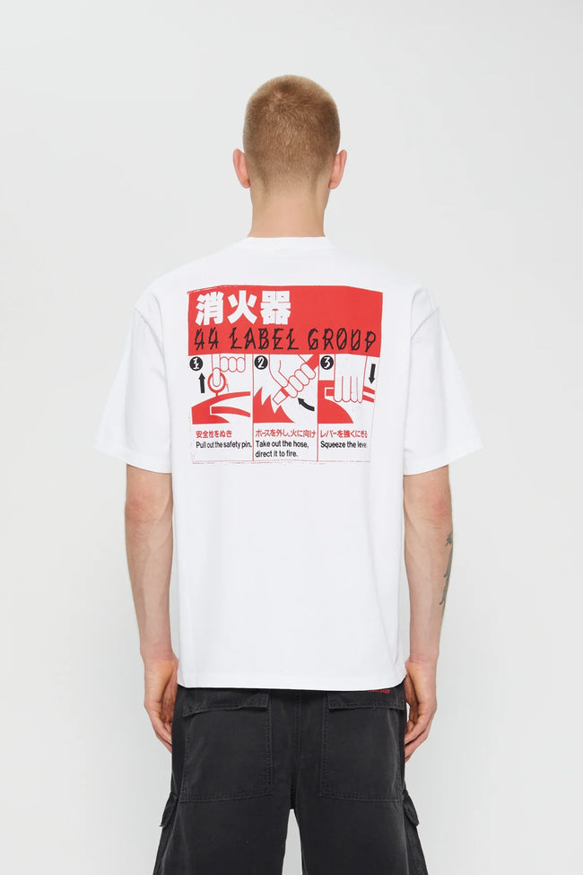 44 Label Group Extinguisher Tee - White