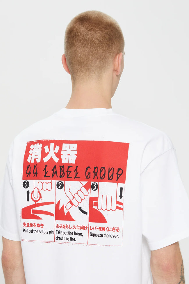 44 Label Group Extinguisher Tee - White