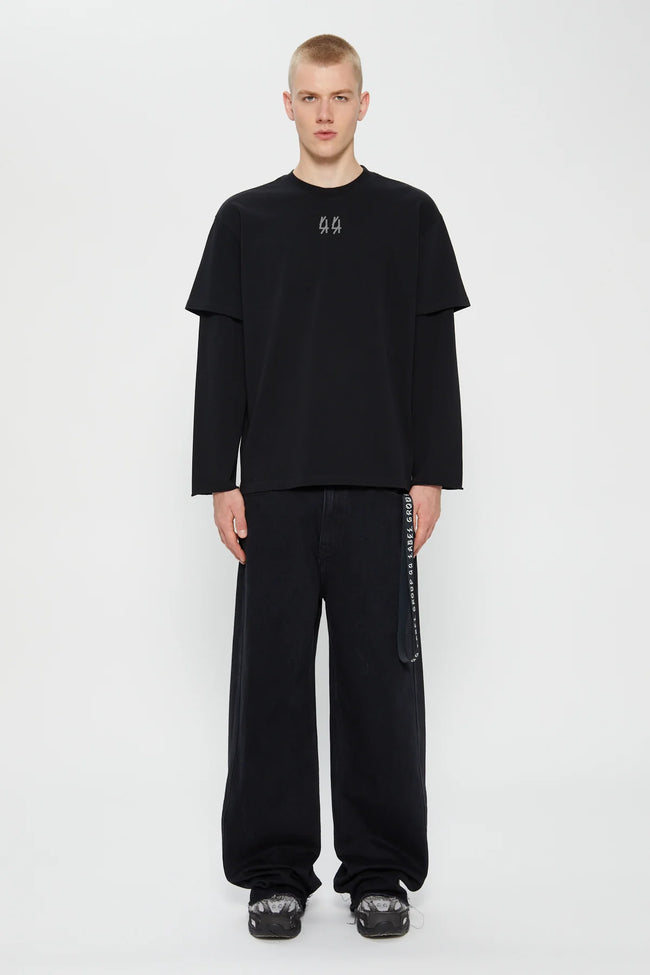 44 Label Group Double Sleeve Tee - Black