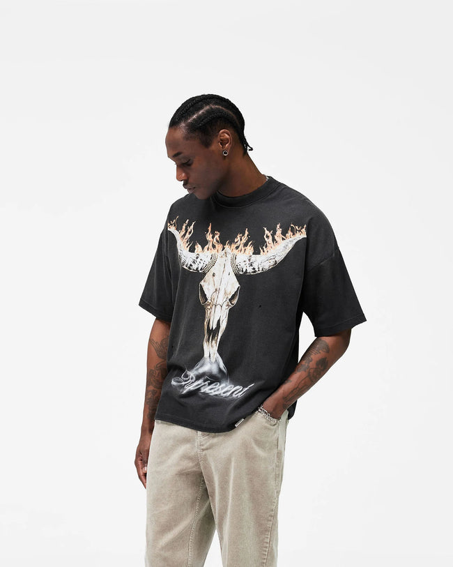 Represent British Cowboys Tee - Stained Black