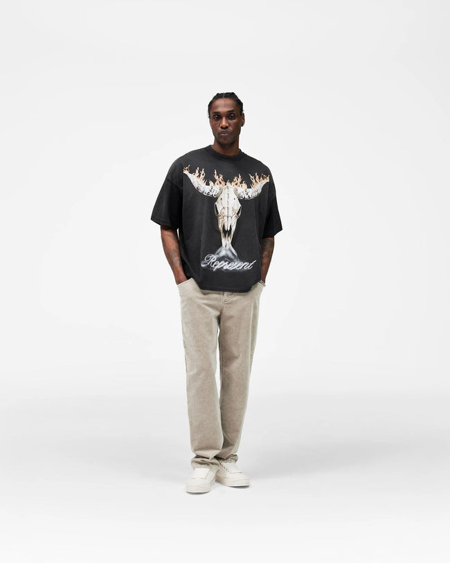 Represent British Cowboys Tee - Stained Black