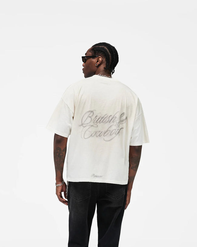 Represent British Cowboys Tee - Washed Ecru