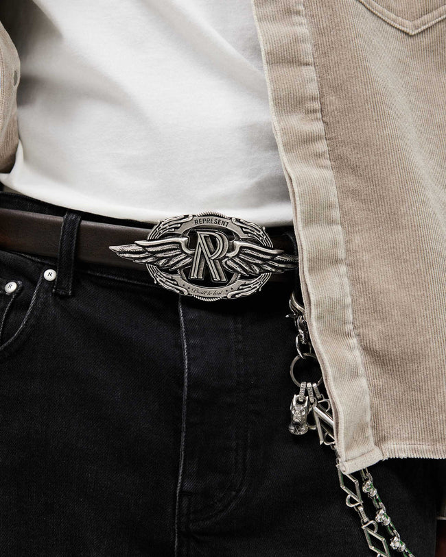 Represent Built To Last Buckle Belt - Brown