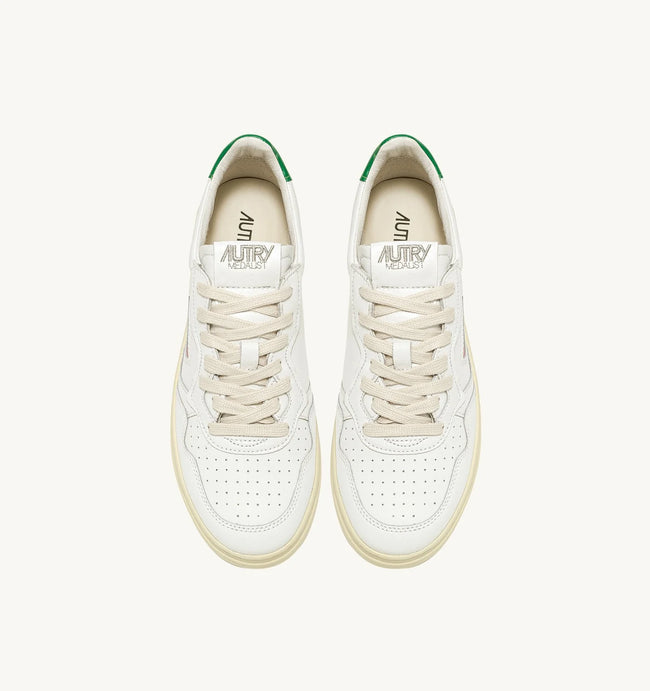Autry Medalist Low LL20 Sneakers - White/Green