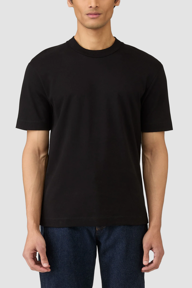 Sunspel Relaxed Fit Heavyweight Tee - Black