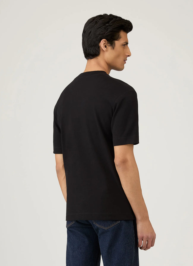 Sunspel Relaxed Fit Heavyweight Tee - Black