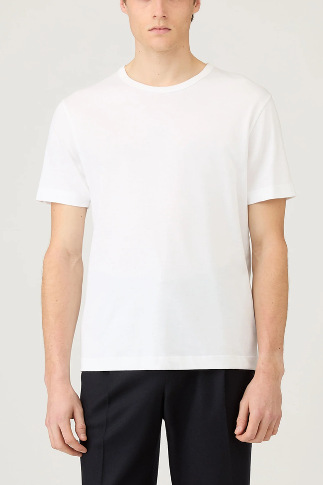 Sunspel Regular Fit Jersey T-Shirt - White