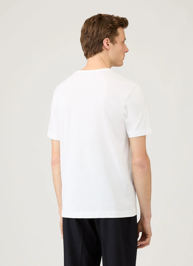 Sunspel Regular Fit Jersey T-Shirt - White
