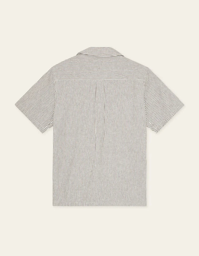 Les Deux Lukas Stripe Shirt - Teak