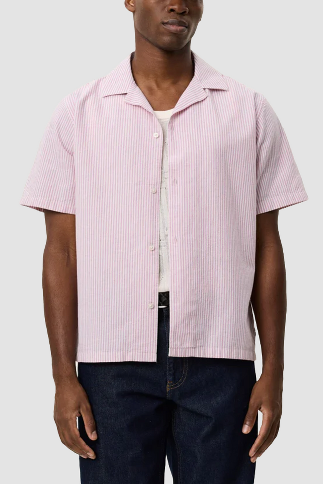 Les Deux Lukas Stripe Shirt - Pink
