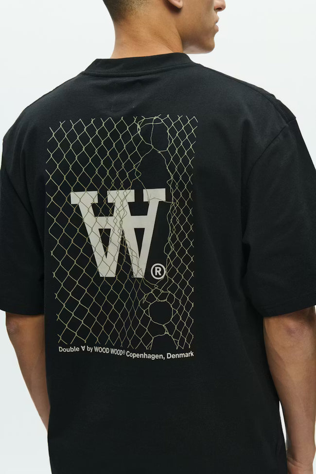WOOD WOOD Liam Fence Tee - Black