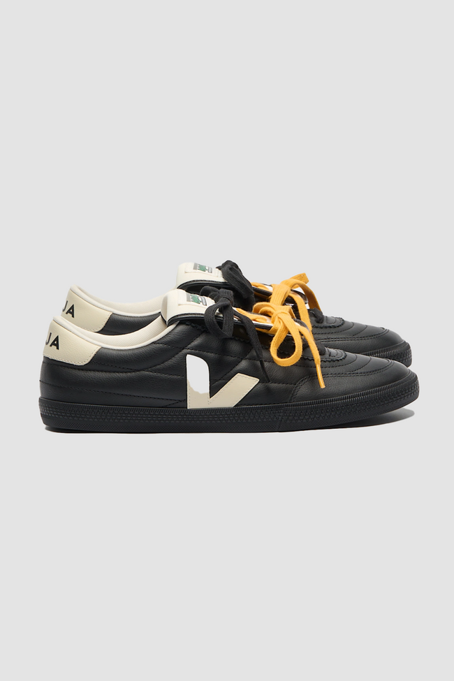 Veja Mens x Magliano Panenka Leather Sneakers - Black