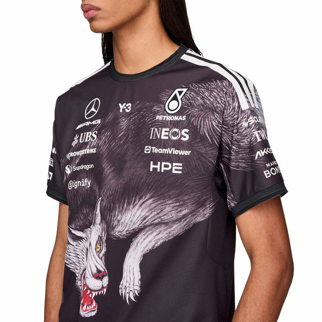 Y-3 x Mercedes-AMG PETRONAS F1 Driver SS Jersey Top - Black