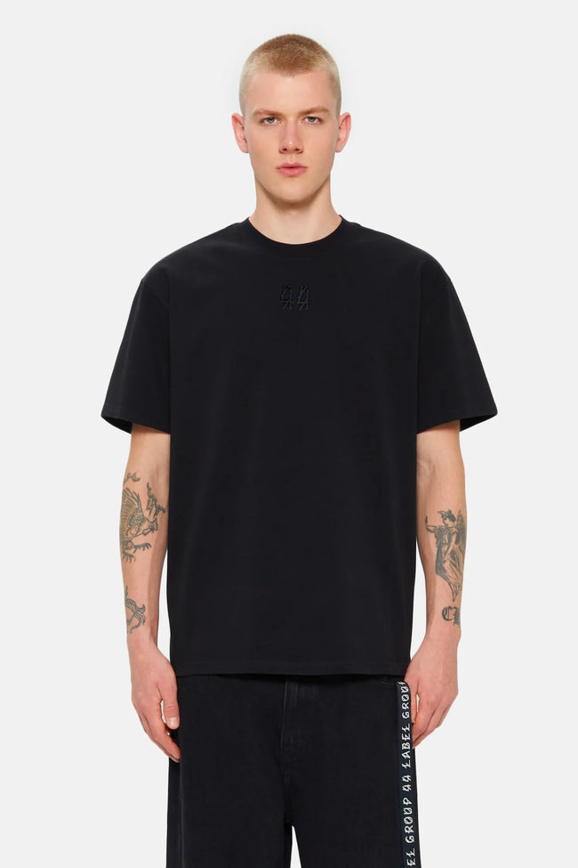 44 Label Group Safety Pins Tee - Black