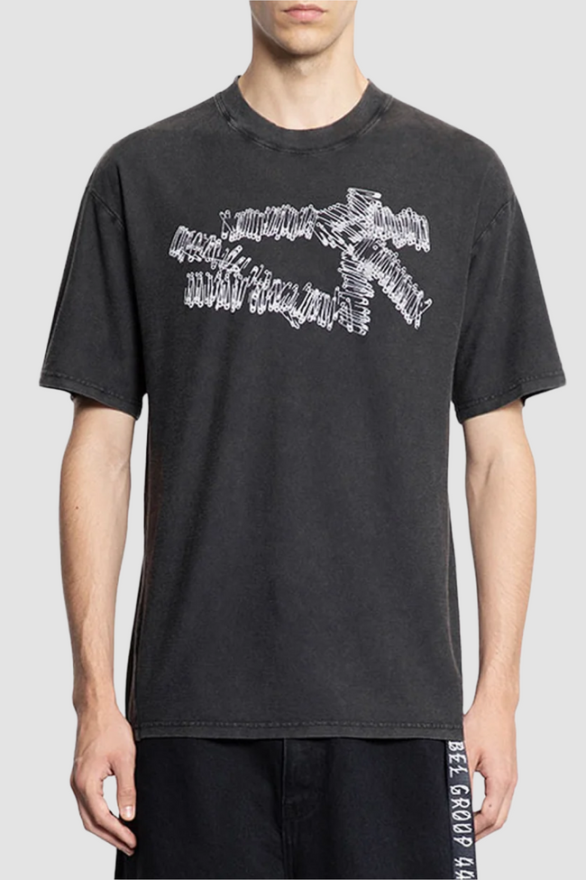 44 Label Group Turned Pins Tee - Black