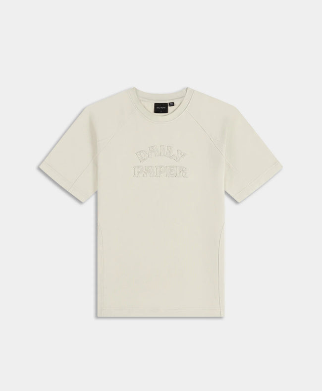 Daily Paper Raglan Stacked Dias Washed Tee - Off White