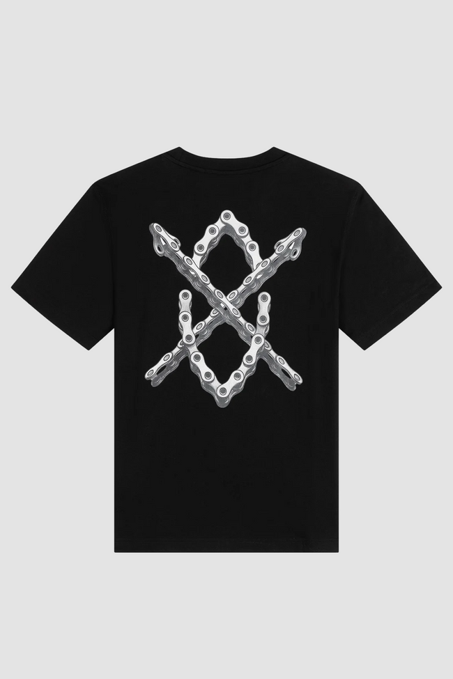 Daily Paper Chain Shield Tee - Black