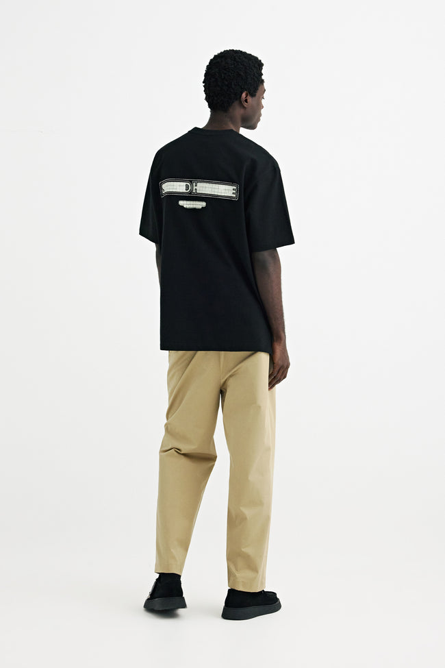 Solid Homme Solid Back Logo SS Tee - Black