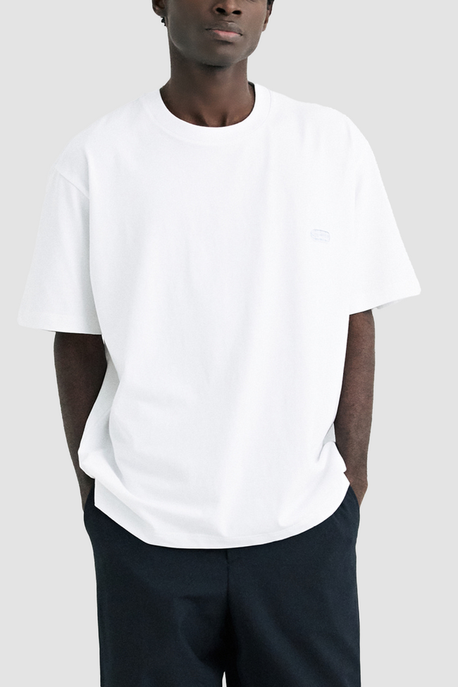 Solid Homme Solid Back Logo SS Tee - White