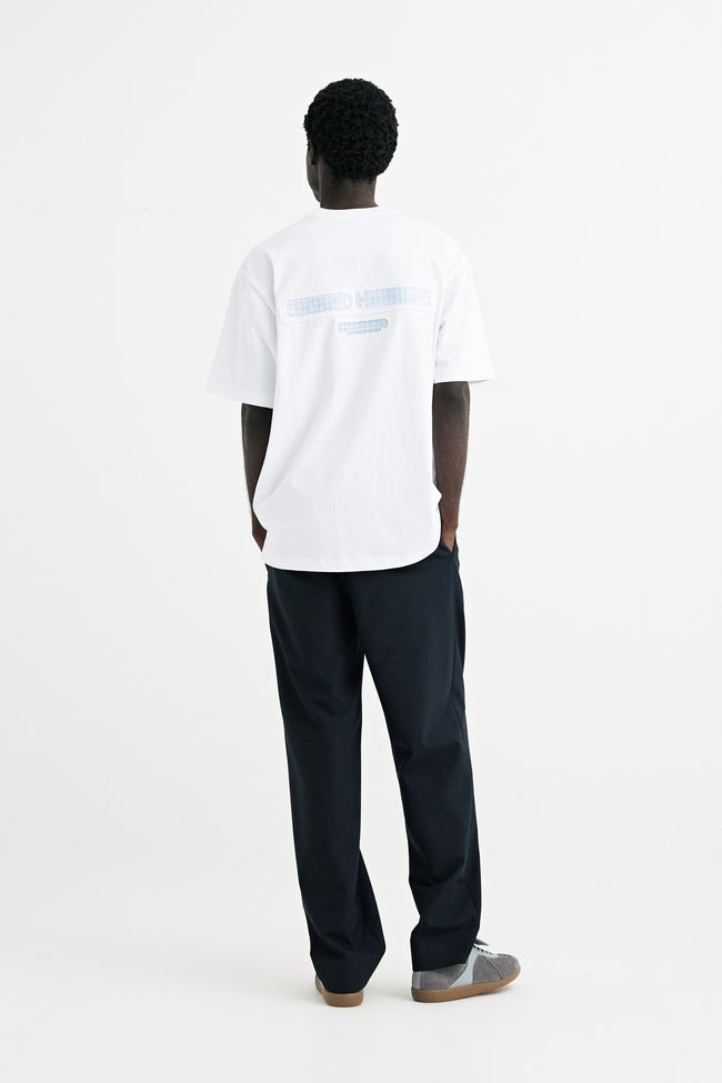 Solid Homme Solid Back Logo SS Tee - White