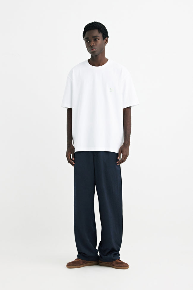 Solid Homme Solid Keyring Graphic Tee - White