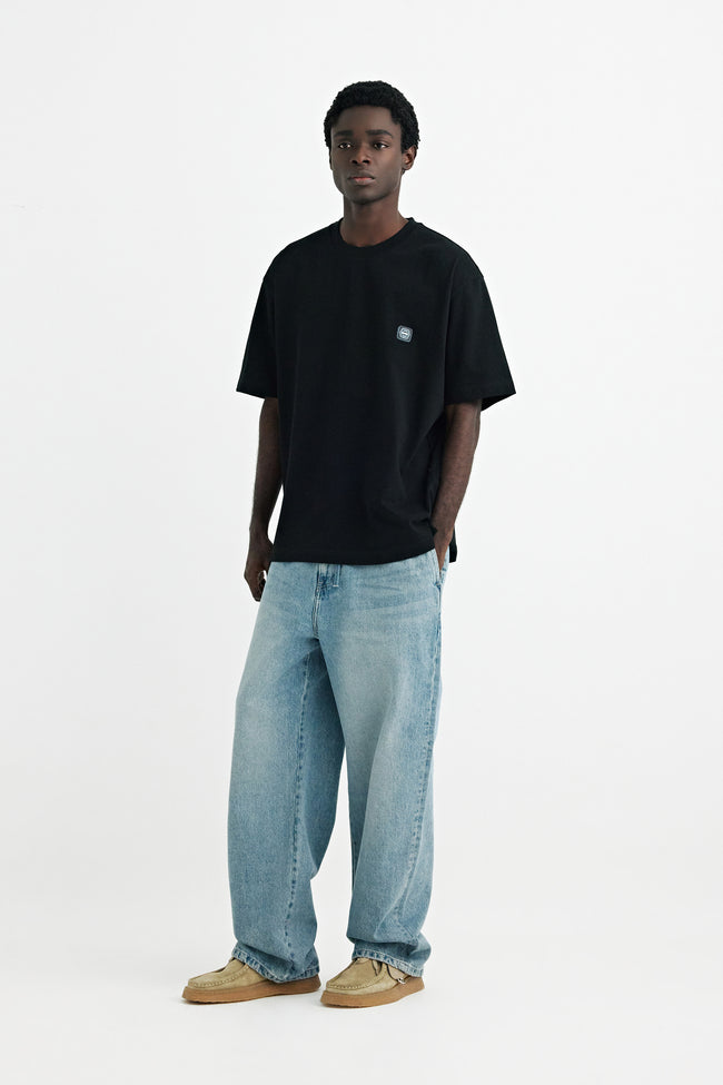 Solid Homme Butterfly Graphic SS Tee - Black