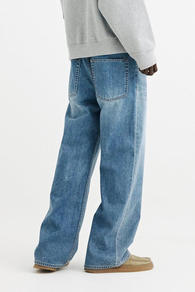 Solid Homme Wide Flare Jeans - Blue
